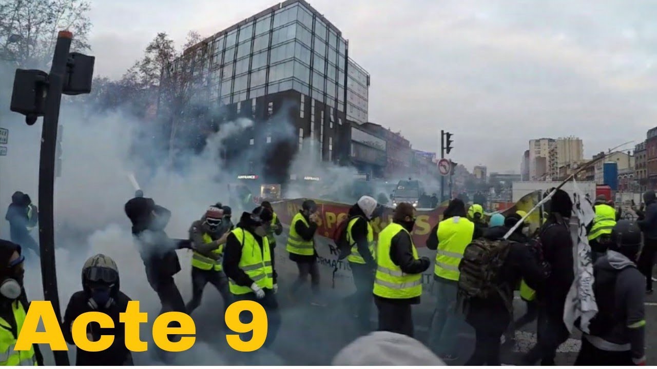 Gilet Jaune Toulouse Acte 9 Le 120119 Le Capitole Sous Le Gaz Et Les Flashball Forte Mobilisation