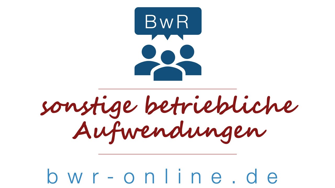 Update New Sonstige betriebliche Aufwendungen