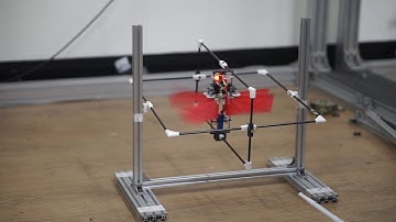 Tailless FWMAV attitude control experiment