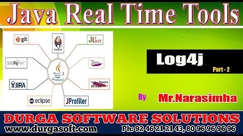 Java Real Time Tools || Java Tools Log4j Part - 2