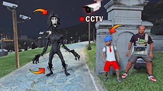 TEREKAM CCTV PENAMPAKAN HANTU TOR MONITOR, BOCIL KAGET - GTA 5 BOCIL HORROR