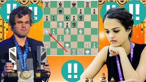 Creative Magnus Carlsen vs Tania Sachdev 68