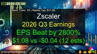 Zscaler (ZS|$27.5B) - 2026 Q3 Earnings Analysis