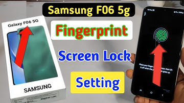 Samsung f06 5g fingerprint screen lock | fingerprint lock setting in Samsung f06/ fingerprint sensor