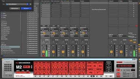 Machinedrum Remote 1.57 sequencing with Ableton no Sync