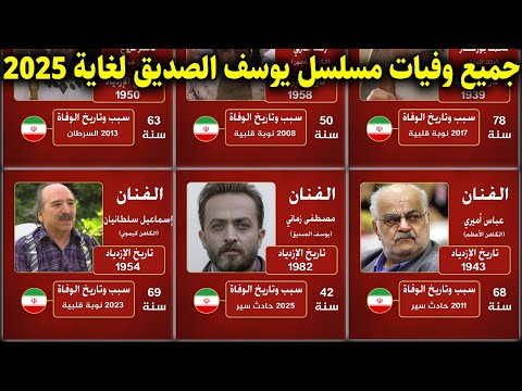 جميع وفيات ابطال مسلسل يوسف الصديق حتى 2025 مع السبب بعضهم لن تصدق انهم رحلو ممثلين يوسف الصديق