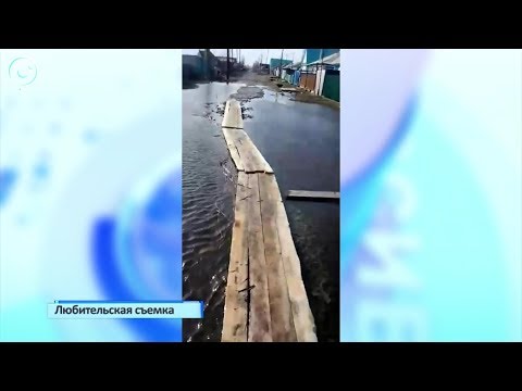 В Чулыме разлилась река. Большая вода добралась до домов прибрежной линии