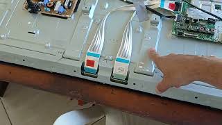 LG 43UM7300PSA TV turns on but has no picture - fix it yourself at home without spending a penny.