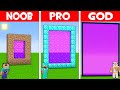 NEW BIGGEST NETHER PORTAL DIRT vs DIAMOND in Minecraft NOOB vs PRO vs GOD!