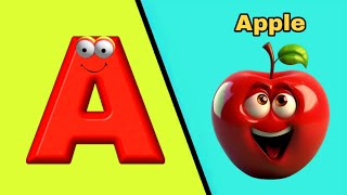 Phonics Video Song | A is For Apple | Nursery Kids Rhymes Abcd Video Song