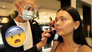 WE'RE BACK! GETTING MY MAKEUP DONE AT A BOBBI BROWN COUNTER | ItsSabrina