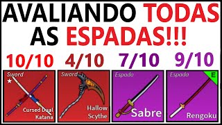 QUAL É a MELHOR ESPADA do BLOX FRUITS (Tier-List)