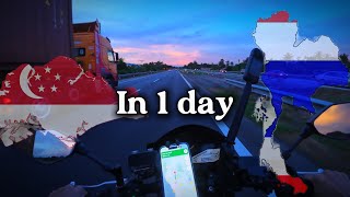 Part1: SG to Hatyai in 1 day | Solo motorcycle trip from Singapore to Thailand. 新加坡到泰国一人摩托车之旅