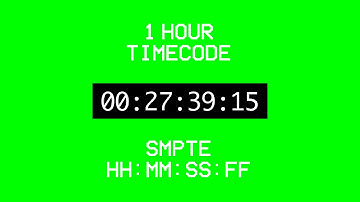 1 Hour of Timecode - Free Footage