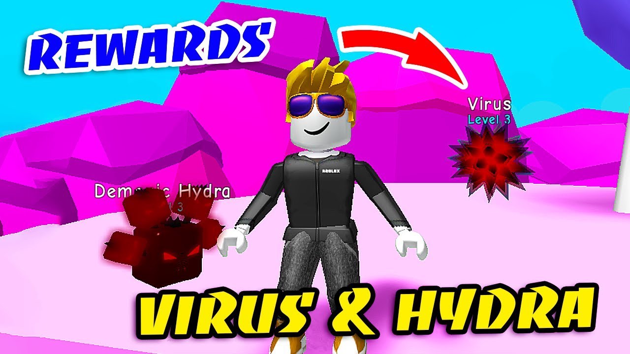 I GOT BEST LEGENDARY PETS VIRUS HYDRA In CANDY REWARDS BUBBLE GUM SIMULATOR Roblox YouTube