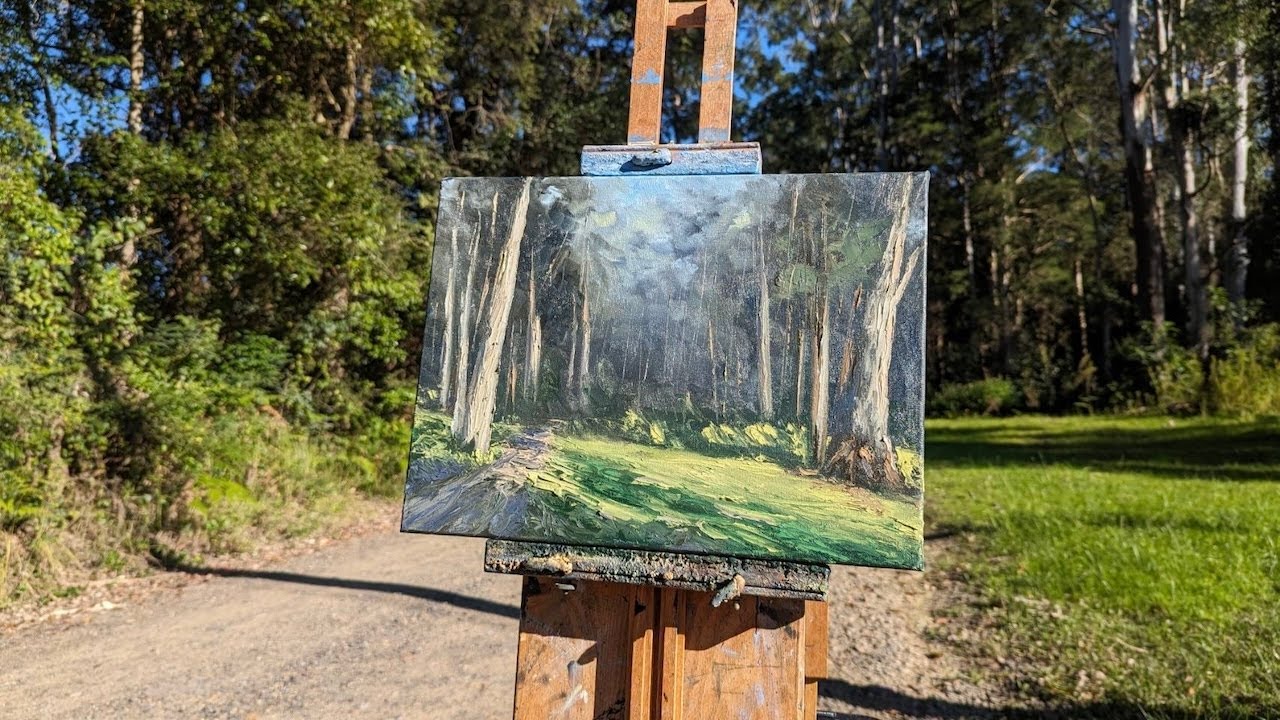 Bellbirds deers and painting plein air at Dooralong