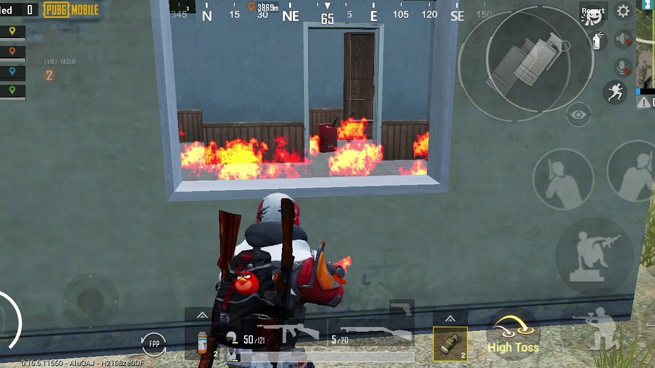 Furing gas can in PUBG YouTube