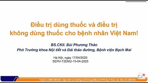 Cá thể hóa điều trị Đái tháo đường típ 2 theo điều kiện các nước đang phát triển