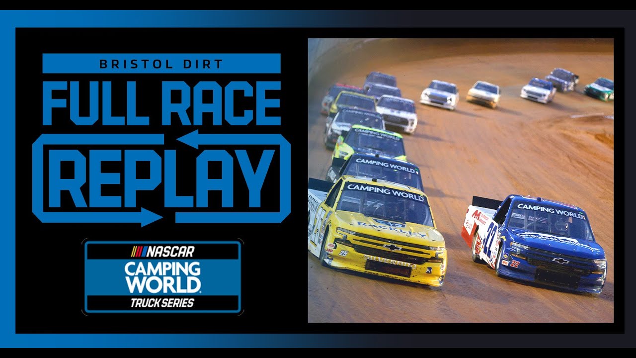 Pintys Truck Race on Dirt from Bristol Motor Speedway NASCAR Truck Series Full Race Replay