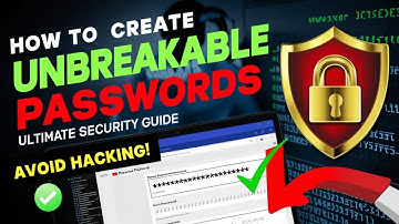 How to Create Unbreakable Strong Passwords: Ultimate Security Guide | Avoid Hacking!