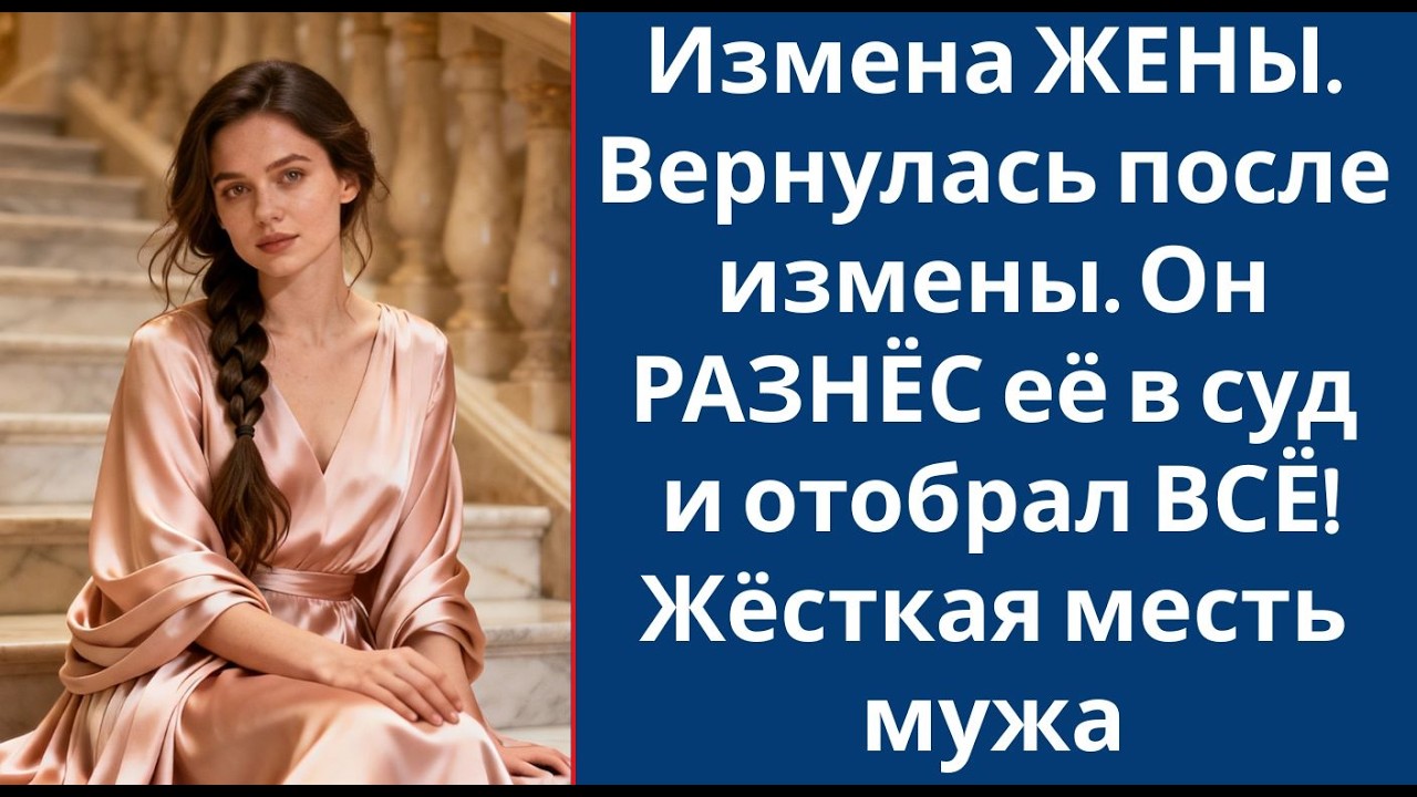Измена ЖЕНЫ  Вернулась после измены  Он РАЗНЁС её в суд и отобрал ВСЁ! Жёсткая месть мужа