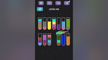 Water Sort Puzzle level 108#games #gameandroid