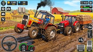 Big Tractor Driving Simulator-Tractor Farming Simulator: Real Village Farming Game screenshot 3
