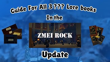 Guide For All 3 ??? Lore Books In The Zmei Rock Update (Airship Assault)