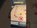 Carrom Straight Cut Correct Method