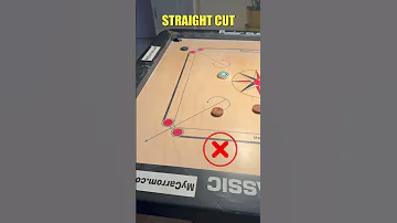 Carrom Straight Cut Correct Method 