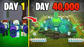 40,000 days to Build Strongest Alien base in 99 nights in the forest