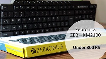 Zebronics ZEB KM2100 Multi Media Keyboard - Best Keyboard under 300 RS