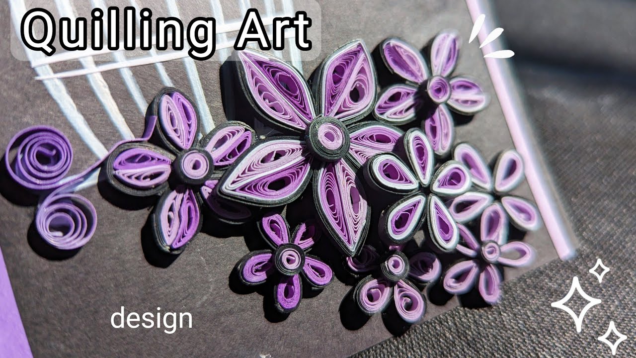 Quilling art design quilling paper art wall hanging greeting card design YouTube