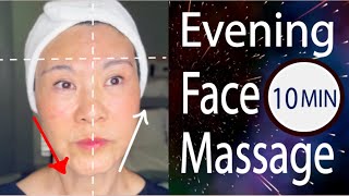 10-Min Evening Face Lift Massage 😱 Feel Younger Instantly!   INSTANT RESULT!