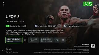 Can I Play UFC 6 on Xbox Series X|S