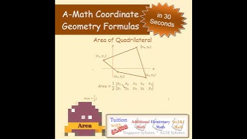 The 5 Coordinate Geometry Formulas in 30 Sec (Additional Math)