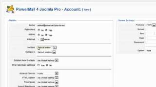 Tutorial #2 - PowerMail 4 Joomla Account Setup
