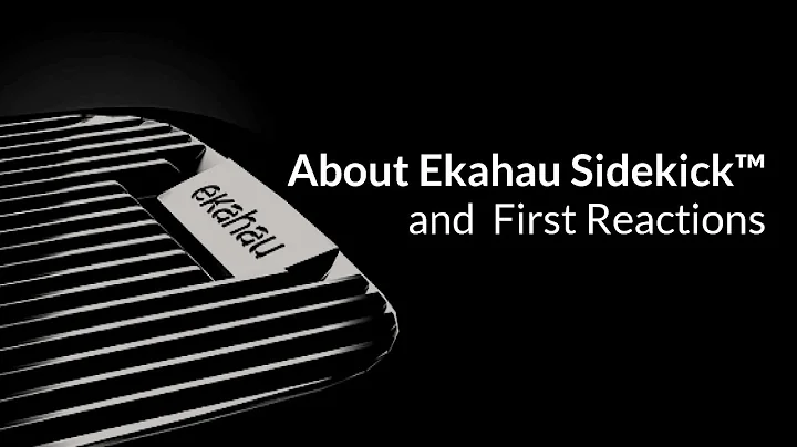 About Ekahau Sidekick™ and First Reactions
