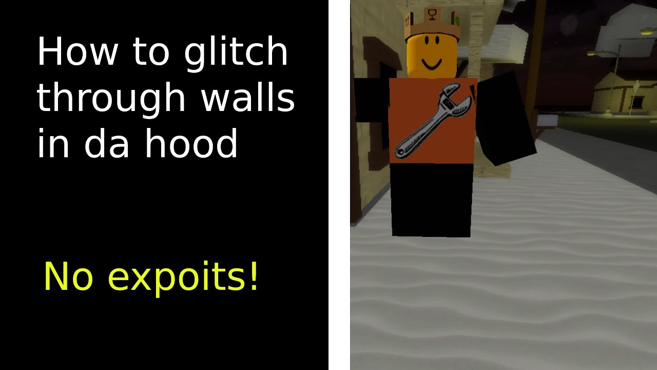 How to glitch through walls and doors in da hood - YouTube