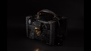 【クロコダイル×エイ革】「1000万のへそくり収納box」を入れるクロコダイルレザーフルオーダー