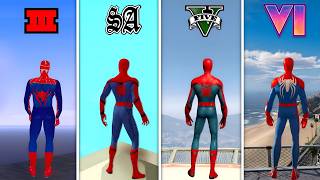 Spider-Man Jumps from Highest Points in All GTA Games (GTA 3 β GTA 6)