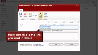 SharePoint Delete A Link