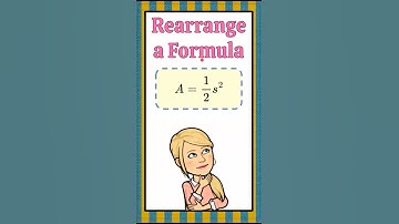Een formule herschikken | HS.A-CED.4 #fallintoshorts