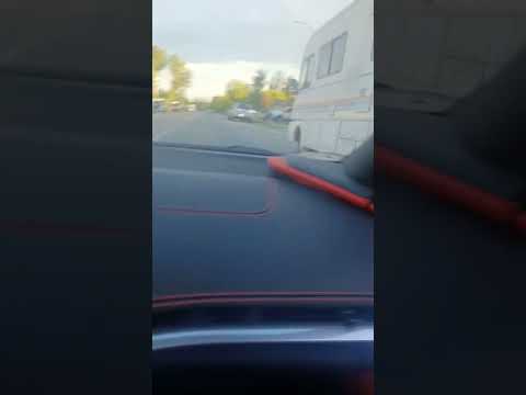 Driving around in C8 Corvette in neighborhood and noticed Lamborghini right behind me
