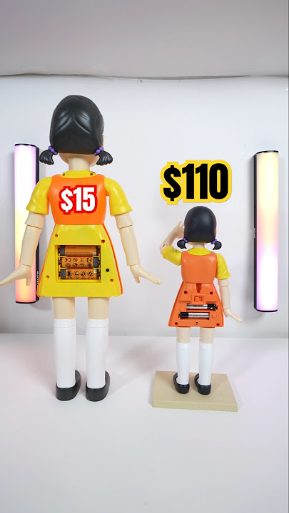 Squid Game $15 vs. $110 Young-Hee Doll #toys #netflix #doll #viralvideo