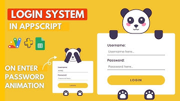 How to create Login Form using Google spreadsheet data | Animated Affects | B8