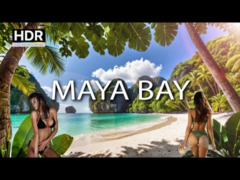 Krabi'deki Maya Koyu'nda Yürüyüş - Dünyanın EN İYİ Plajı! Tayland 2024 | Yüksek kaliteli 4K (HDR)