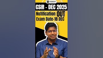 🎯 CSIR NET Dec 2025 Registration Begins | Exam Date: 18 Dec | Vedemy  #csir #vedemy #lifescience