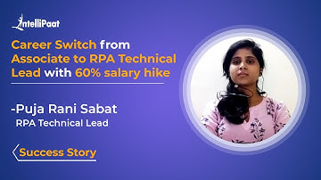 RPA Course - Intellipaat Reviews | Career Transition | Associate to RPA Tehnical Lead With 60% Hike