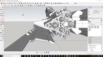 Google Sketchup SpaceShip - Capital Ship Remodel Part 14